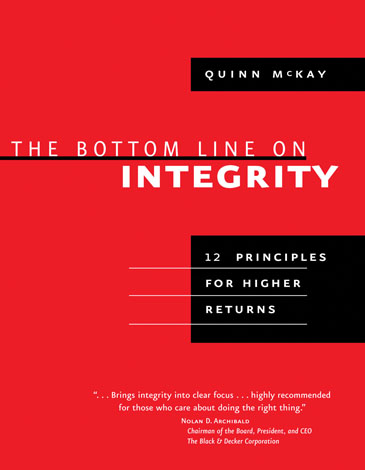 Cover of The Bottom Line on Integrity