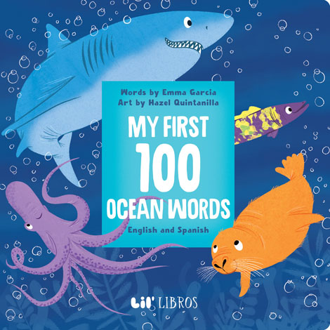 Cover of My First 100 Ocean Words in English and Spanish
