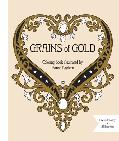 Cover of Grains of Gold Coloring Book